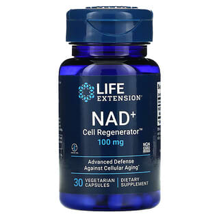 Life Extension, NAD + Regenerador celular, Ribósido de nicotinamida NIAGEN, 100 mg, 30 cápsulas vegetales