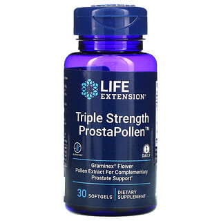 Life Extension, ProstaPollen, Triple concentration, 30 capsules à enveloppe molle