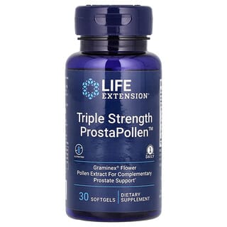 Life Extension, ProstaPollen™ de triple concentración, 30 cápsulas blandas