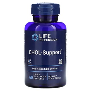 Life Extension, CHOL-Support, 60 жидких вегетарианских капсул