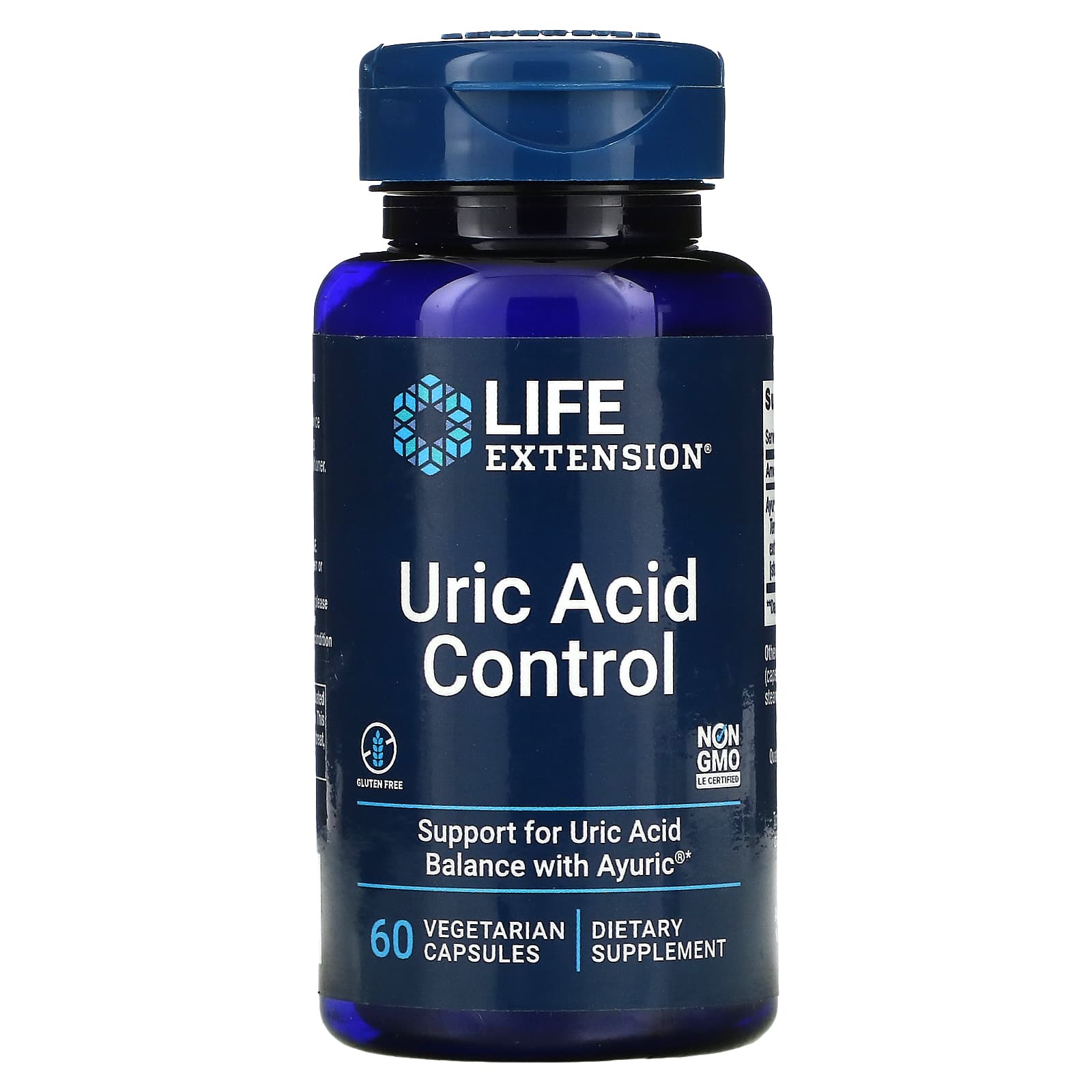 Life Extension, Uric Acid Control, 60 Vegetarian Capsules