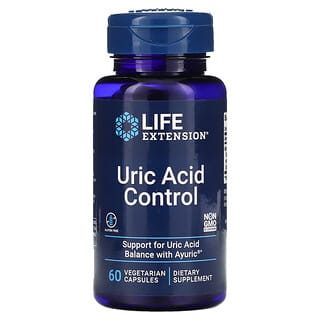 Life Extension, Control del ácido úrico, 60 cápsulas vegetales