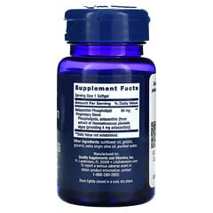 Life Extension, Astaxantina con fosfolípidos, 4 mg, 30 cápsulas blandas