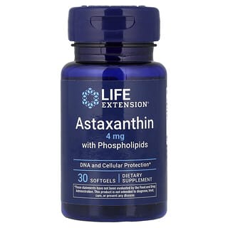 Life Extension, Astaxantina con fosfolípidos, 30 cápsulas blandas