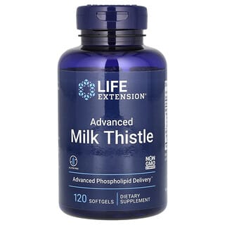 Life Extension, Advanced Milk Thistle, hochentwickeltes Mariendistelpräparat, 120 Weichkapseln