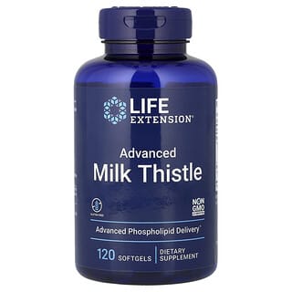 Life Extension, улучшенная формула расторопши, 120 капсул