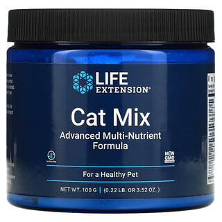 Life Extension, Cat Mix, усовершенствованное универсальное средство для котов с питательными веществами, 100 г (3,52 унции)