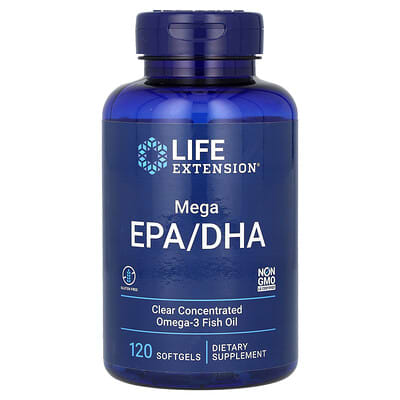 Life Extension, Mega EPA/DHA, 120 Softgels, (1,000 mg per softgel)