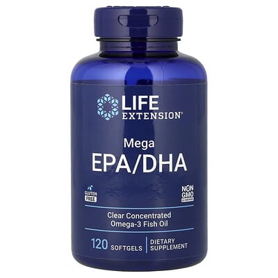 Life Extension, Mega EPA/DHA, 120 Capsules Life Extension, Mega EPA/DHA, 120 Capsules