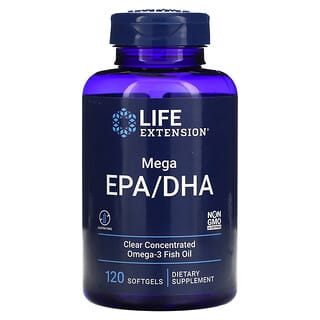 Life Extension, 超级 EPA/DHA，120 粒软胶囊