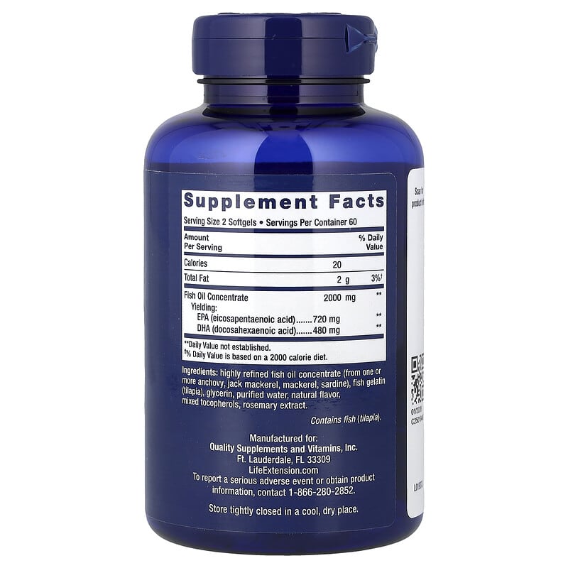 Mega EPA/DHA, 120 Cápsulas Softgel (1.000 mg por Cápsula Softgel)