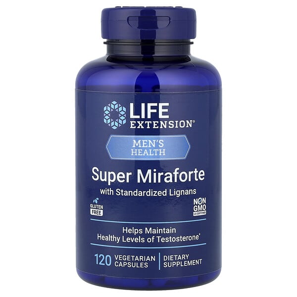 Life Extension, Super Miraforte standardizált lignánokkal, 120 vegetáriánus kapszula