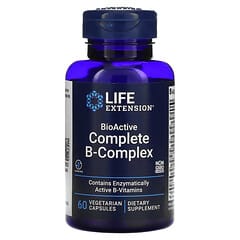 Life Extension, バイオアクティブコンプリート Bコンプレックス、ベジカプセル60粒