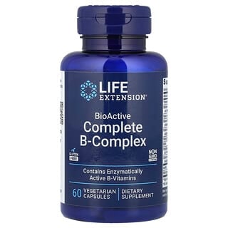 Life Extension, BioActive Complete B-Complex, 60 Vejetaryen Kapsül