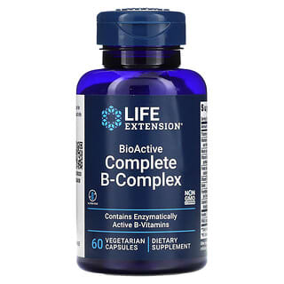 Life Extension, Complexo B Completo, BioAtivo, 60 Cápsulas Vegetarianas