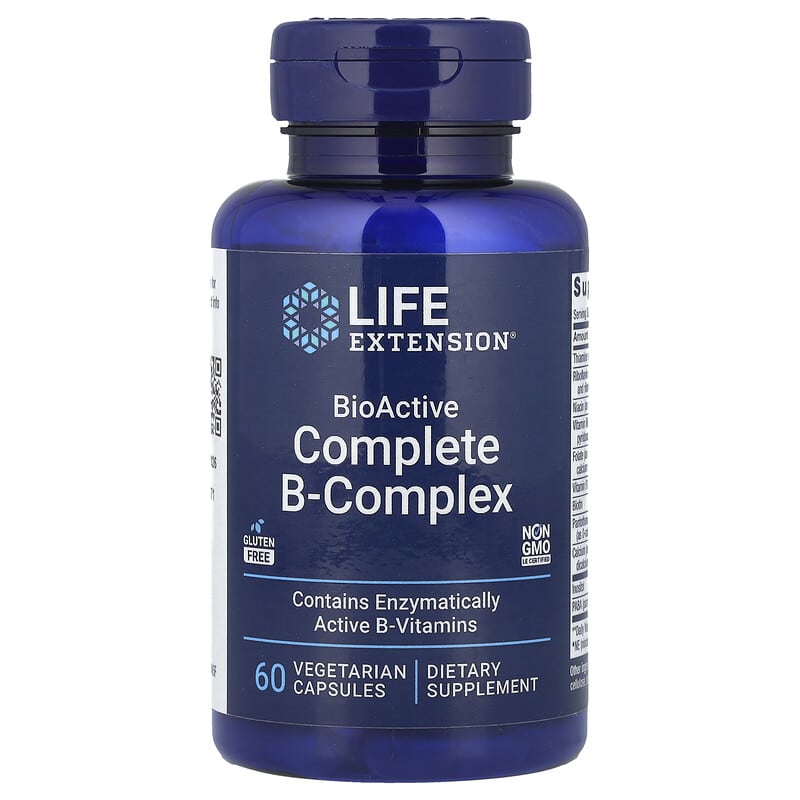 BioActive Complete B-Complex, 60 Vegetarian Capsules