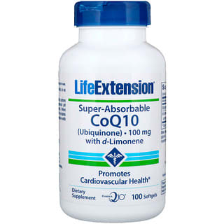 Life Extension, Super-Absorbable CoQ10, 100 mg, 100 Softgels