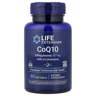 Life Extension, Коензим Q10 с d-лимонен, 60 меки капсули