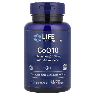 Life Extension, Extra Absorbable CoQ10 (Ubiquinone) with D-Limonene, 100 mg, 60 Softgels