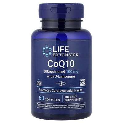 Life Extension, CoQ10 (Ubiquinone) with d-Limonene, 60 Capsules