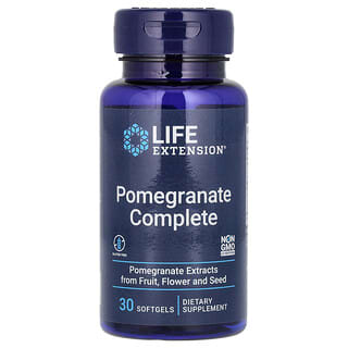 Life Extension, Pomegranate Complete, Granatapfel-Präparat, 30 Weichkapseln