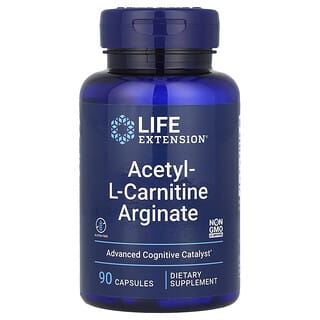 Life Extension, Arginato de Acetil-L-Carnitina, 90 Cápsulas