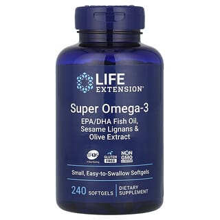 Life Extension, Super omega-3, 240 cápsulas blandas