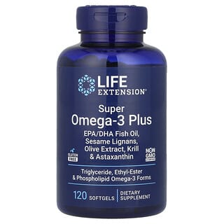 Life Extension, Super Omega-3 Plus, 120 Softgels