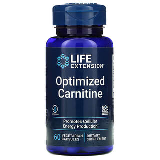 Life Extension, Carnitina optimizada, 60 cápsulas vegetales