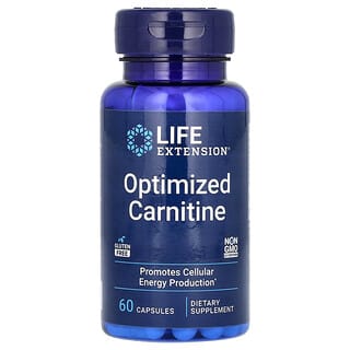 Life Extension, оптимизированный карнитин, 60 капсул