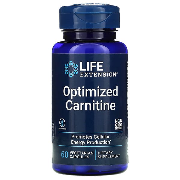 Life Extension, Optimized Carnitine, 60 Vegetarian Capsules