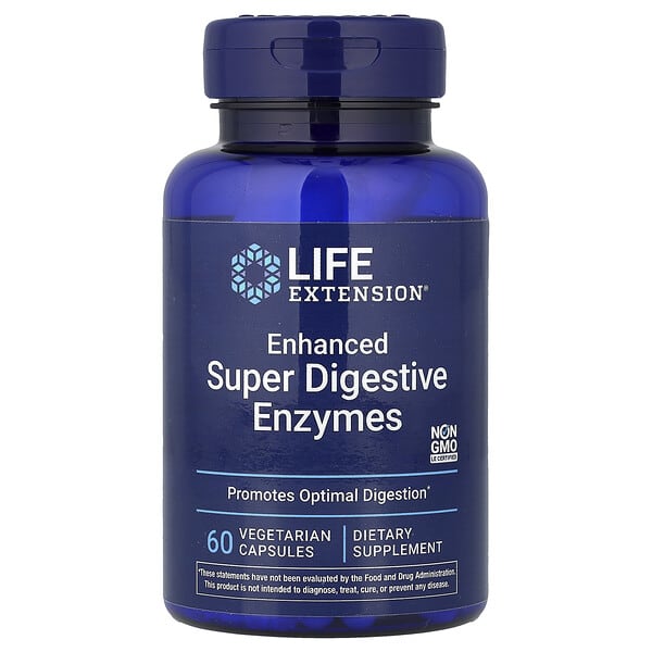 Life Extension, 인헨스드 슈퍼 다이제스티브 엔자임, 베지 캡슐 60정