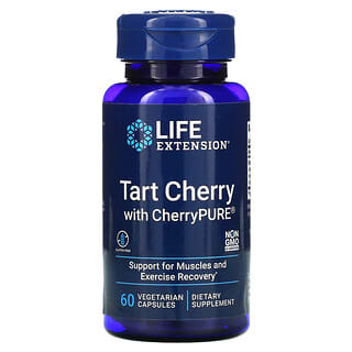 Life Extension‏, דובדבן חמוץ עם CherryPURE, ‏60 כמוסות צמחוניות
