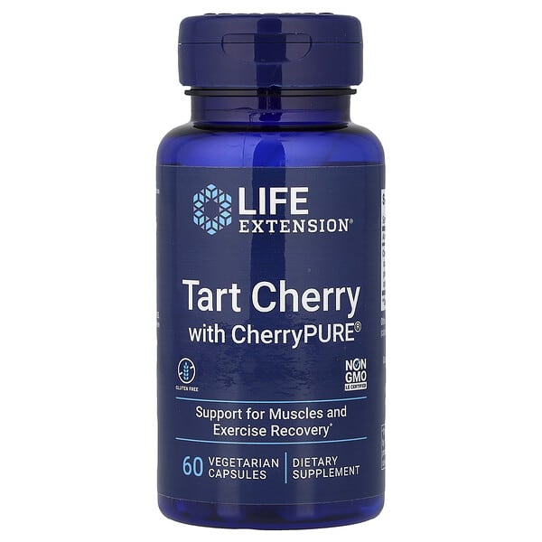 Life Extension, 타트체리, CherryPURE 함유, 베지 캡슐 60정(캡슐 1정당 480mg)
