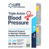 Triple Action для измерения артериального давления, утром / вечером, 2 упаковки, по 30 вегетарианских таблеток