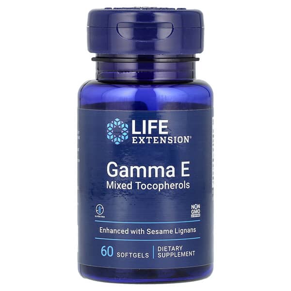 Life Extension Gamma E Mixed Tocopherols, 60 Softgels