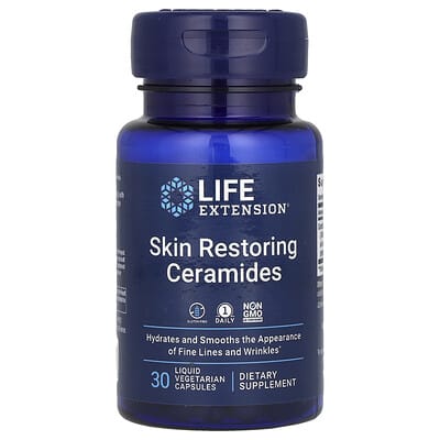 Life Extension, Skin-Repairing Ceramides, 30 Liquid Vegetarian Capsules