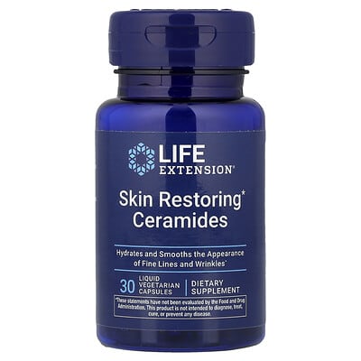 Life Extension, Skin Restoring Ceramides, 30 Liquid Vegetarian Capsules