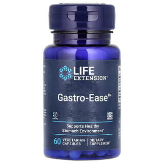 Life Extension, Gastro-Ease（ガストロイーズ）、植物性カプセル60粒