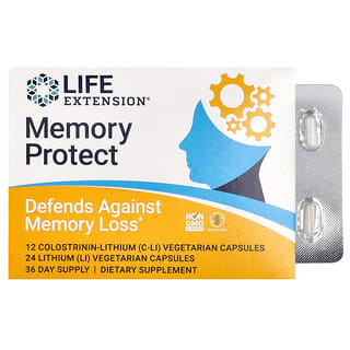 Life Extension, Protección para la memoria, 36 cápsulas vegetales