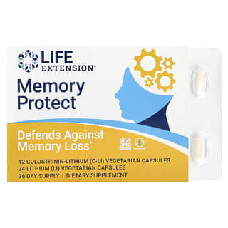 Life Extension, Memory Protect, 36 capsules végétariennes