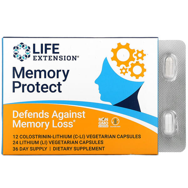 Life Extension‏, Memory Protect, 36 Vegetarian Capsules