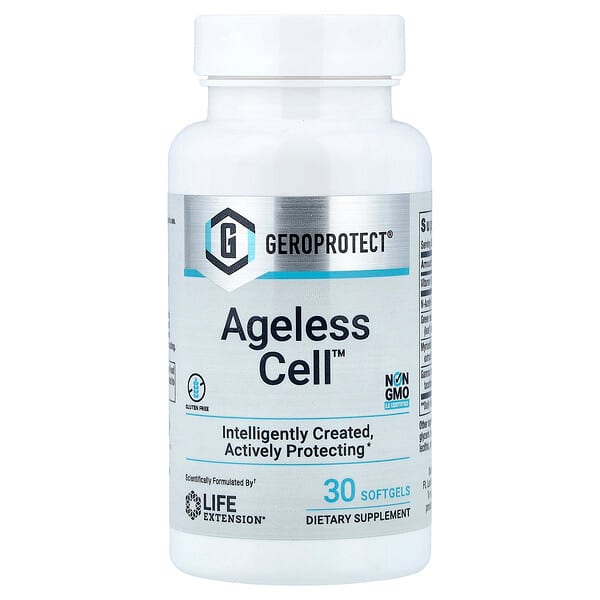 Life Extension, GeroProtect, Ageless Cell, 30 მარცვლოვანი