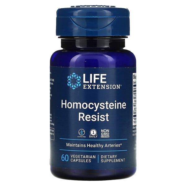 Life Extension, Homocysteine Resist, 60 Vegetarian Capsules