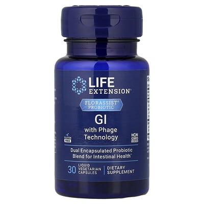 Norland Life Extension, Florassist® Probiotic, GI with Phage Technology, 30 Liquid Vegetarian Capsules supplement Uganda UGX 108978