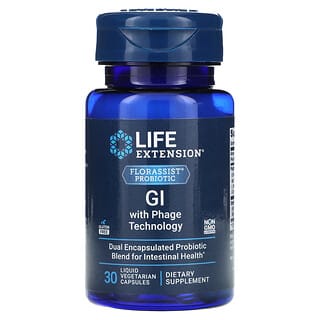 Life Extension, Florassist Probiotic, GI with Phage Technology, 30 Liquid Vegetarian Capsules
