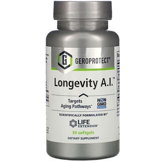 Life Extension, GEROPROTECT Longevity A.I., 30 капсул