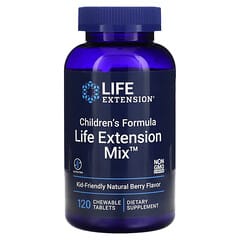 Life Extension, Children's Formula, Life Extension Mix, 천연 베리 맛, 츄어블 정 120정