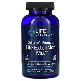 Life Extension, Life Extension Mix, Formule pour enfants, Arôme naturel de fruits rouges, 120 comprimés à croquer
