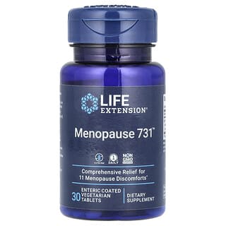 Life Extension, Menopausia 731, 30 comprimidos vegetales con recubrimiento entérico